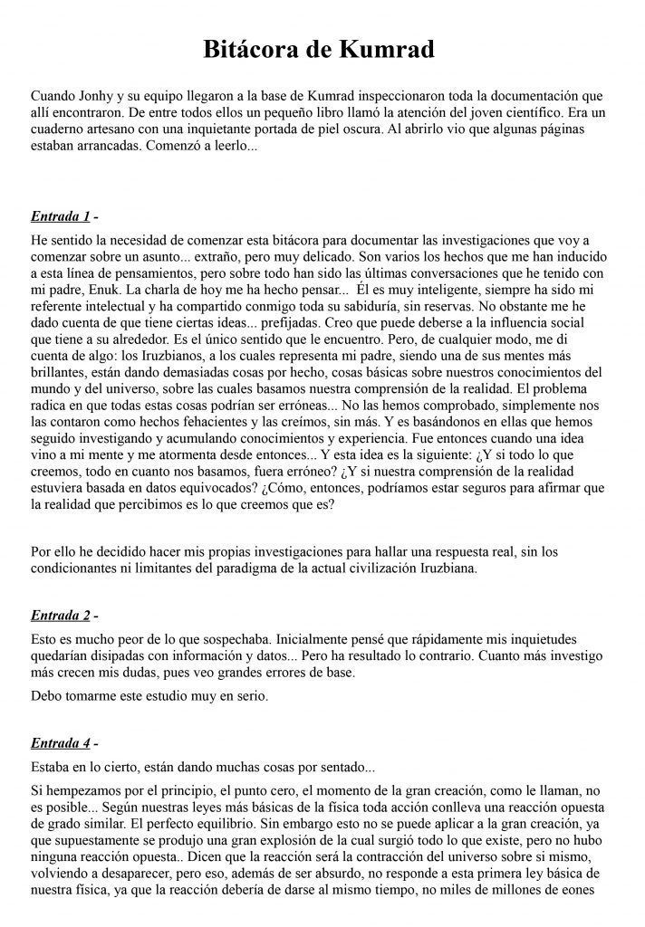 formato bitácora